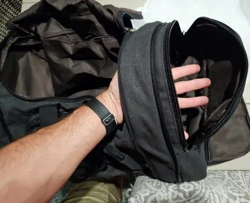 Gonex borsone tela 60L con vano scarpe