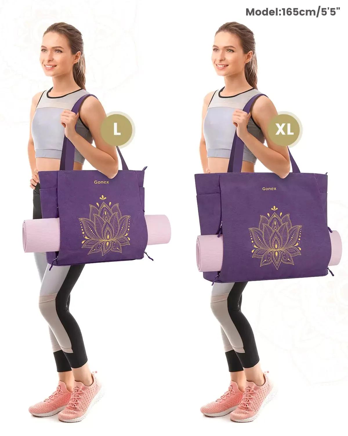 Gonex Borsa Tappetino Yoga con Zip