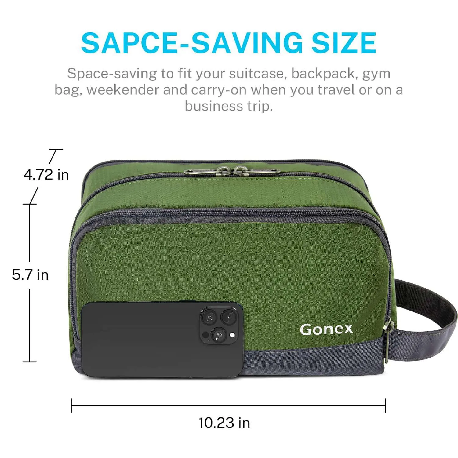 Gonex Travel Toiletry Bag beauty case viaggio nylon