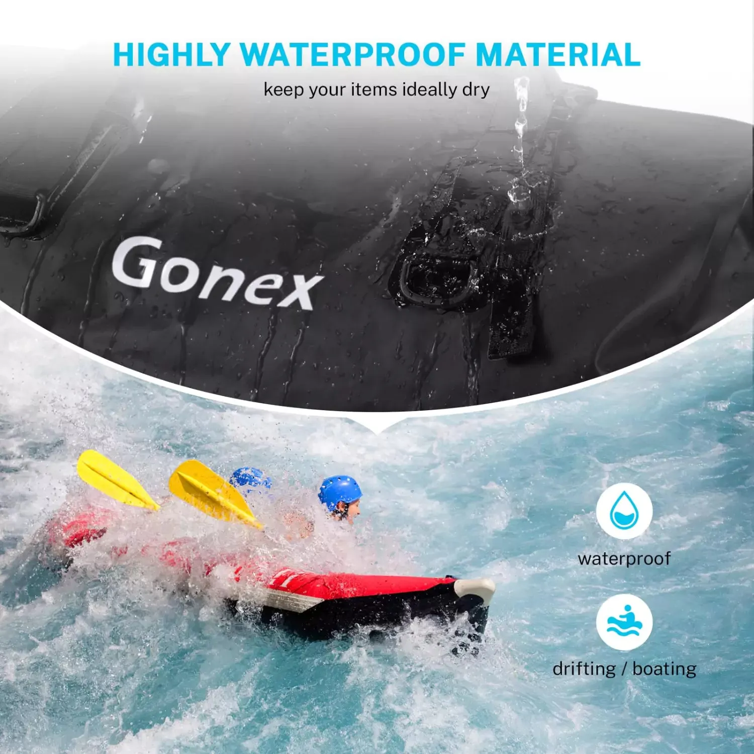 Gonex borsone impermeabile Dry Duffel Bag