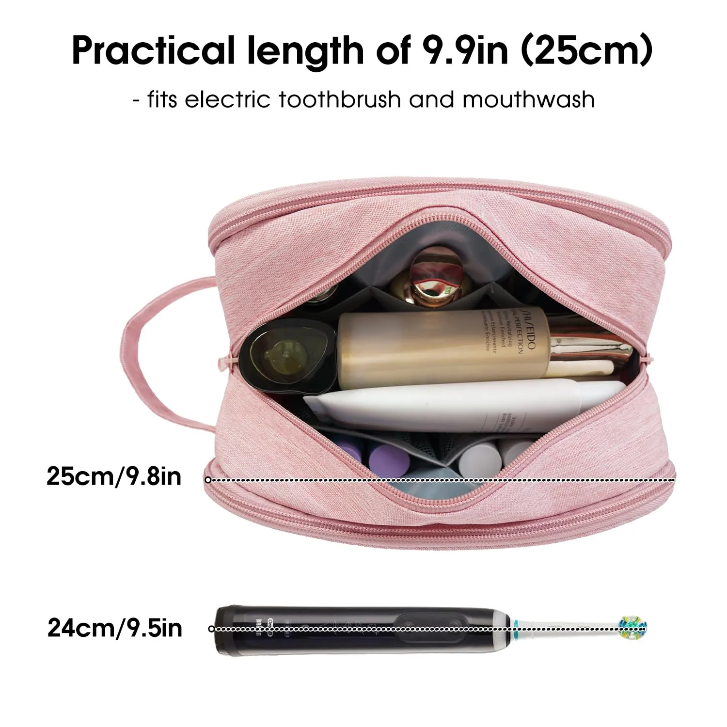 Narwey NW5205 beauty dopp kit nylon 25 cm bagnato-asciutto