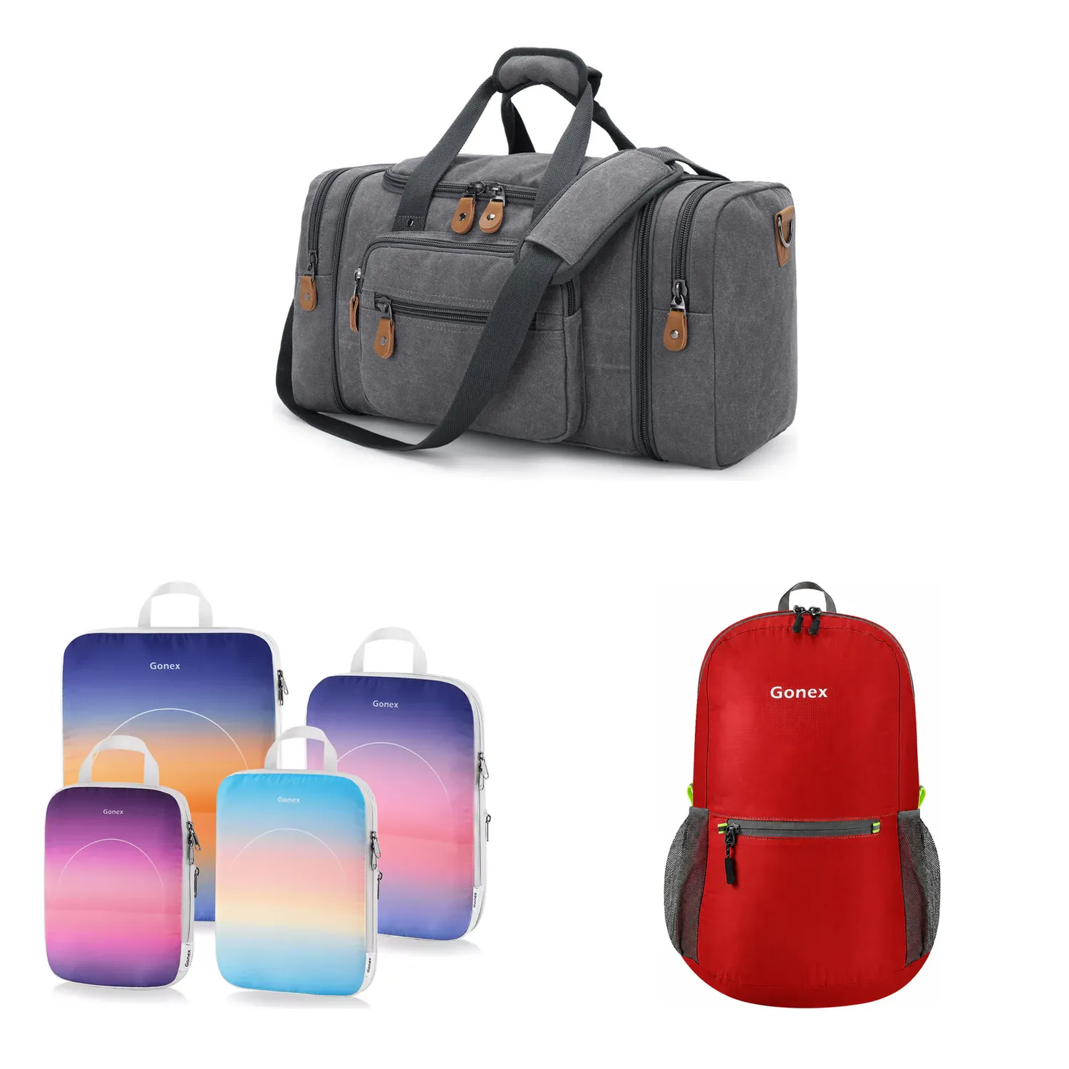 Gonex Business Travel set borsoni viaggio 60L+20L