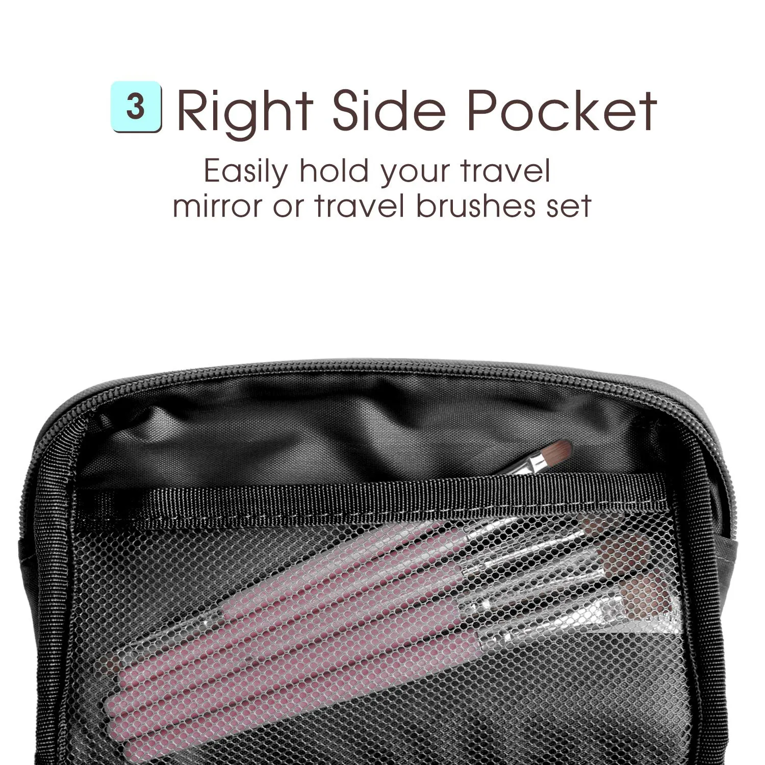 Narwey NW5038 Pochette Trucco Viaggio in Similpelle