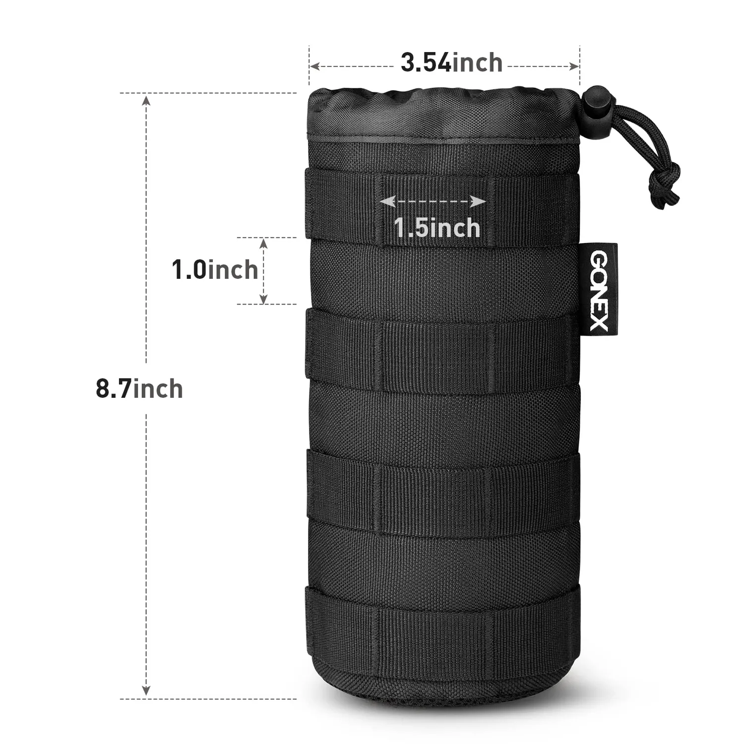 Gonex Tactical Military MOLLE porta borraccia