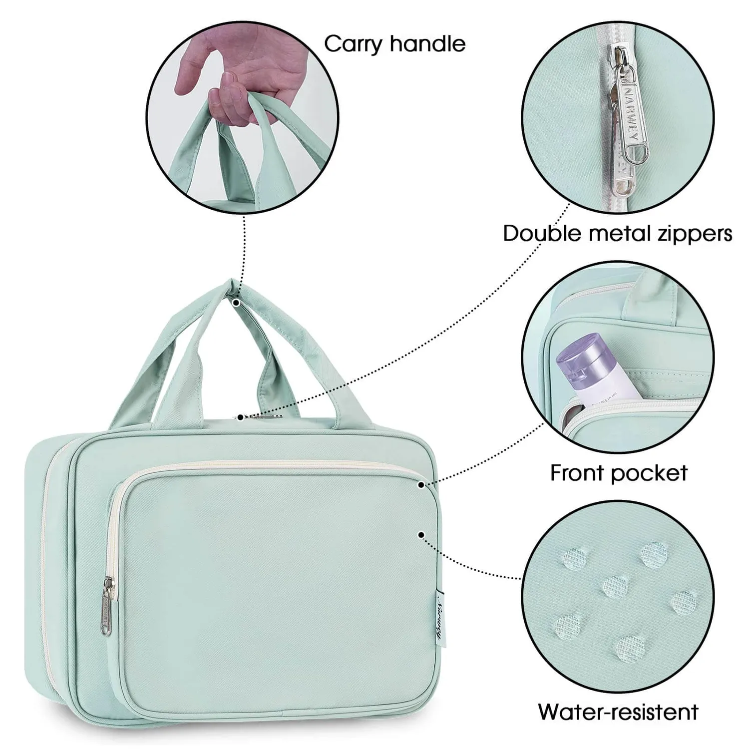 Narwey Trousse da Viaggio da Appendere Impermeabile