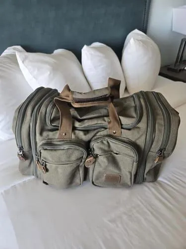 Gonex Canvas 50L borsone viaggio espandibile
