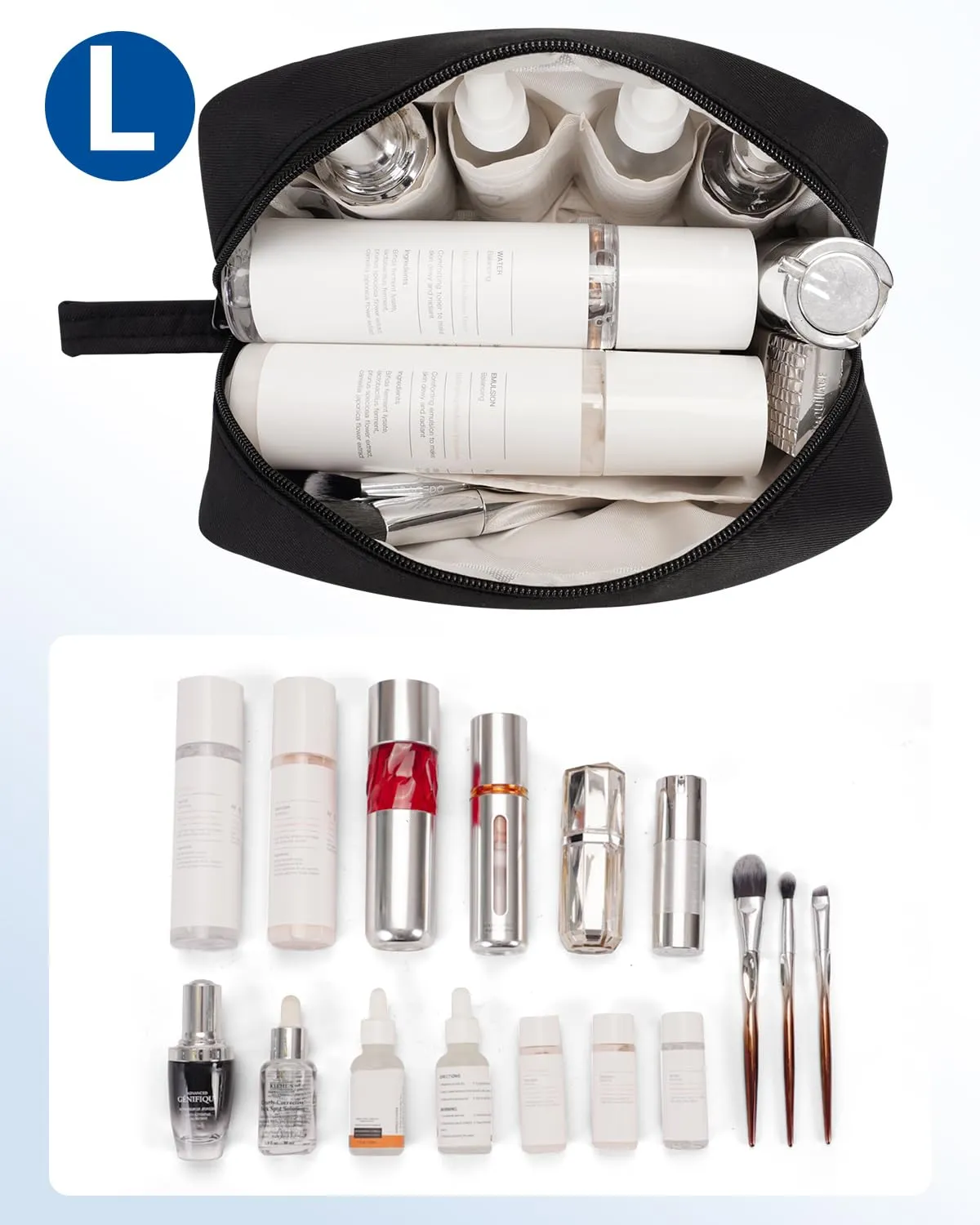 Narwey NW5207 Pochette Trucco con Maniglia Idrorepellente