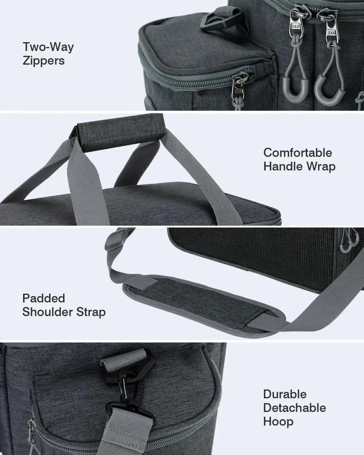 Gonex Borsa Pesca 8 Tasche Leggera