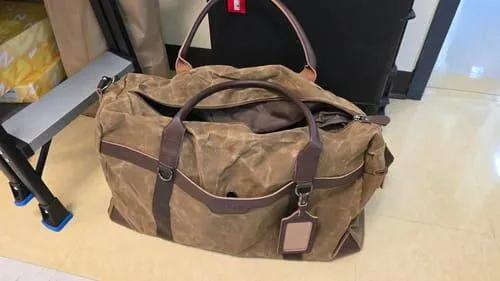 Gonex Waxed Canvas 55L borsone tasca scarpe