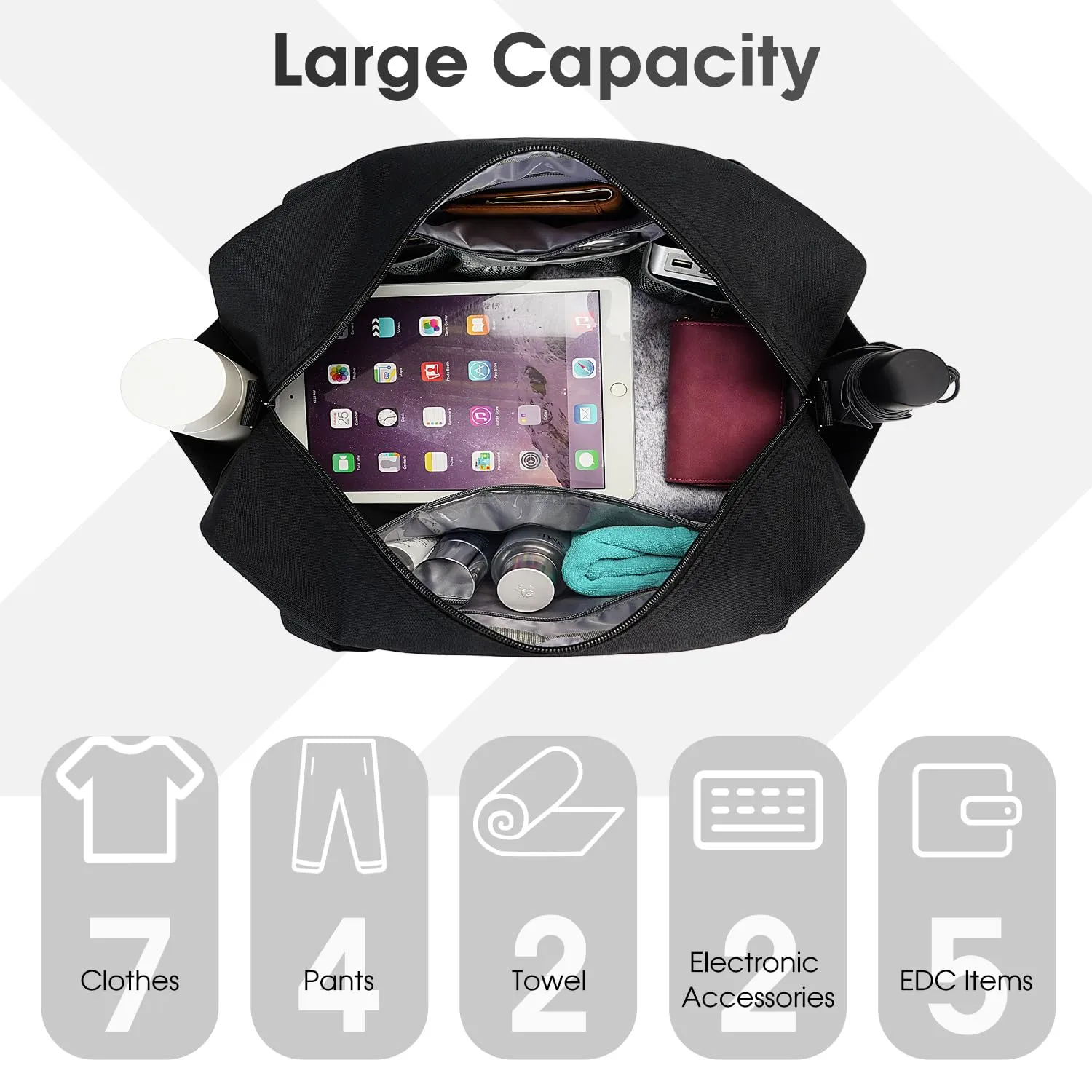 Narwey borsone da cabina 25L con tasca impermeabile
