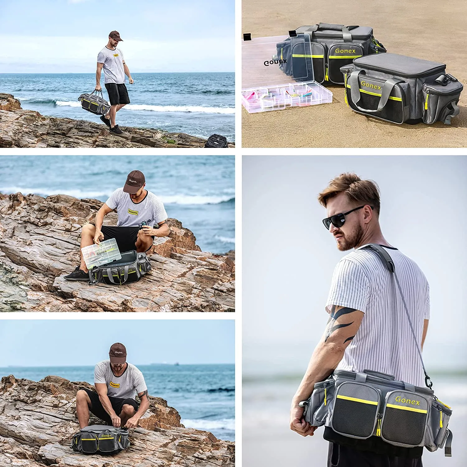 Gonex fishing tackle bag porta esche