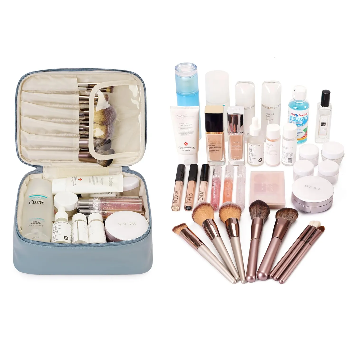 Narwey Vegan Leather set beauty case 2 pezzi ecopelle