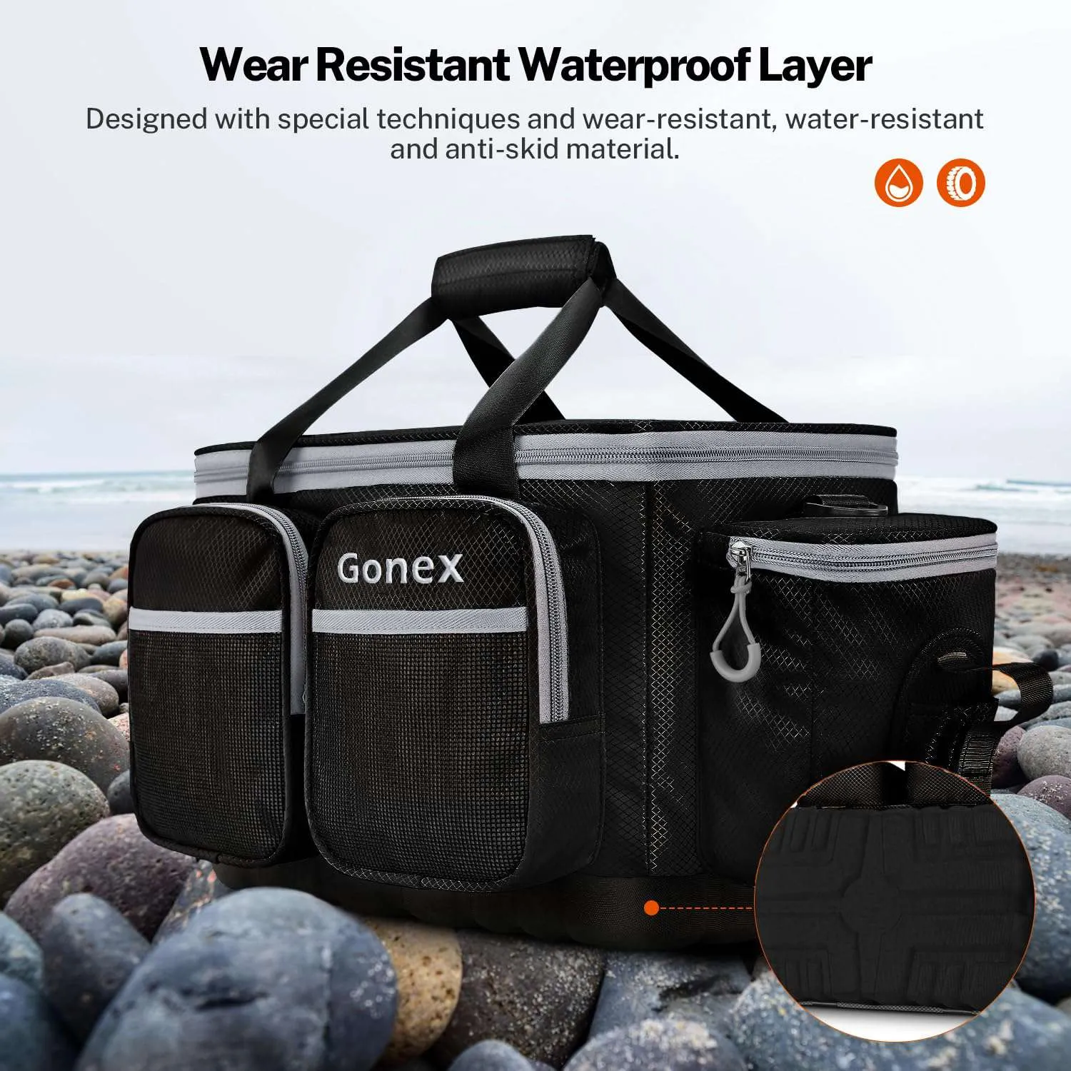 Gonex fishing tackle bag porta esche