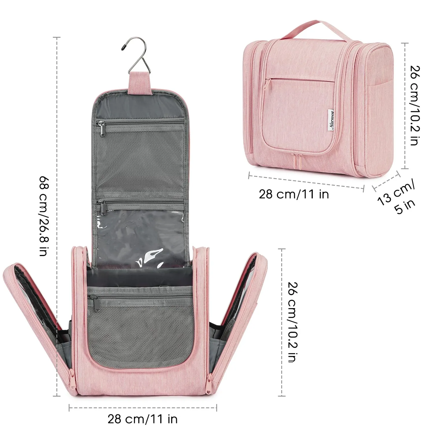 Narwey NW5204 beauty case sospeso da viaggio