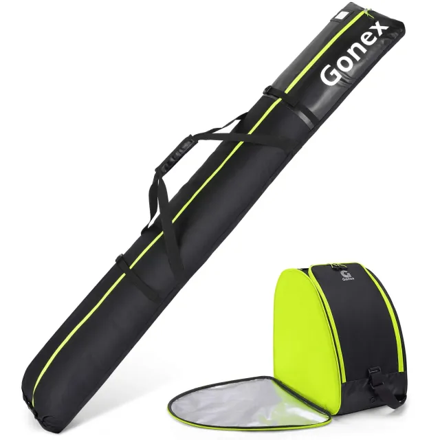 Gonex Padded Ski Bag and Boot Bag Combo borsa sci imbottita