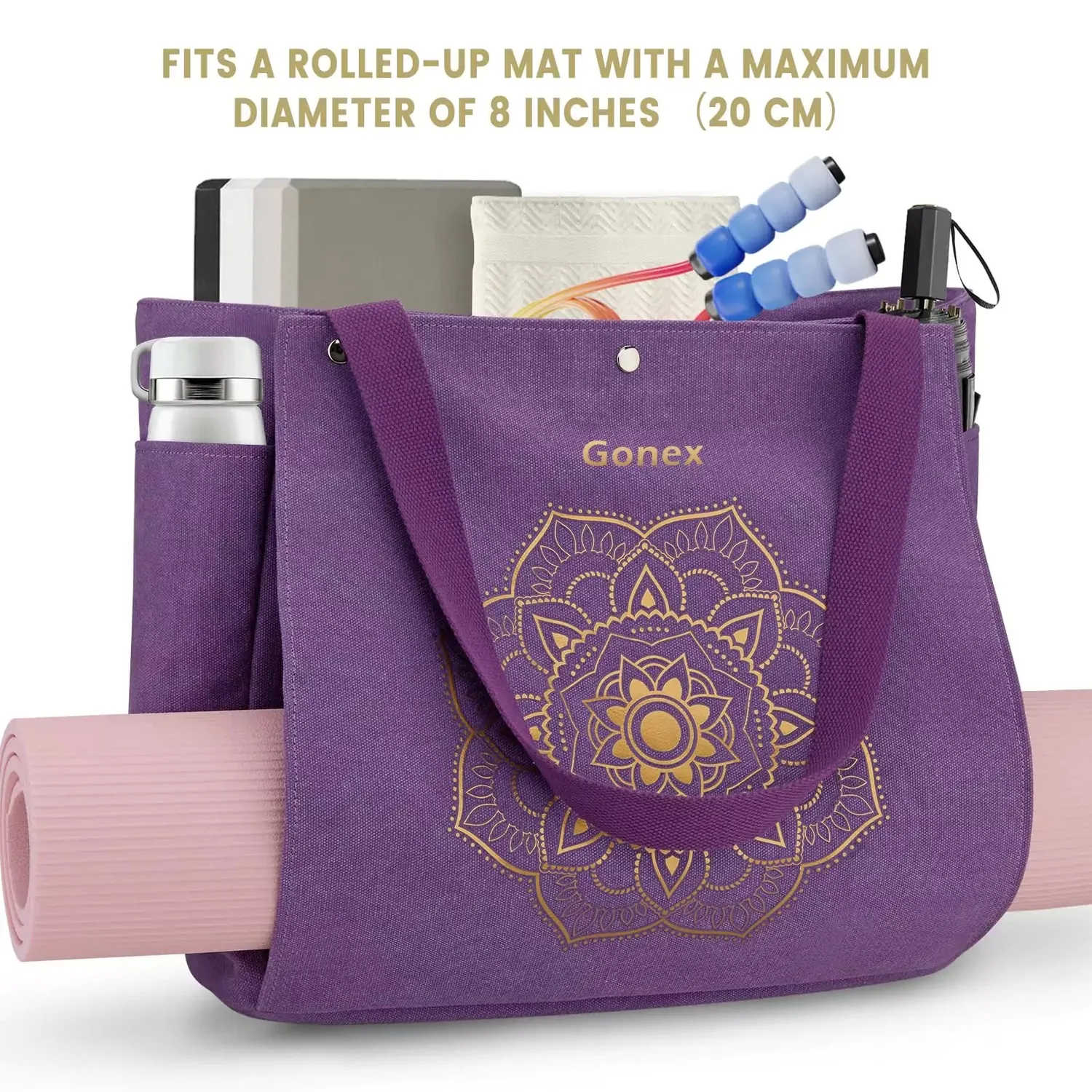 Gonex Borsa Tappetino Yoga Tela