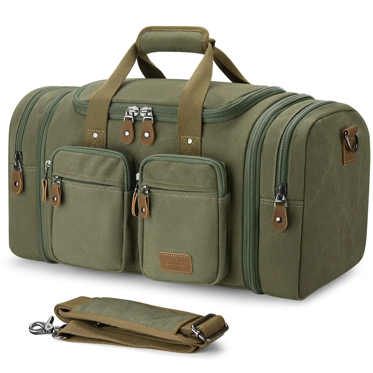 Gonex Canvas 50L borsone viaggio espandibile