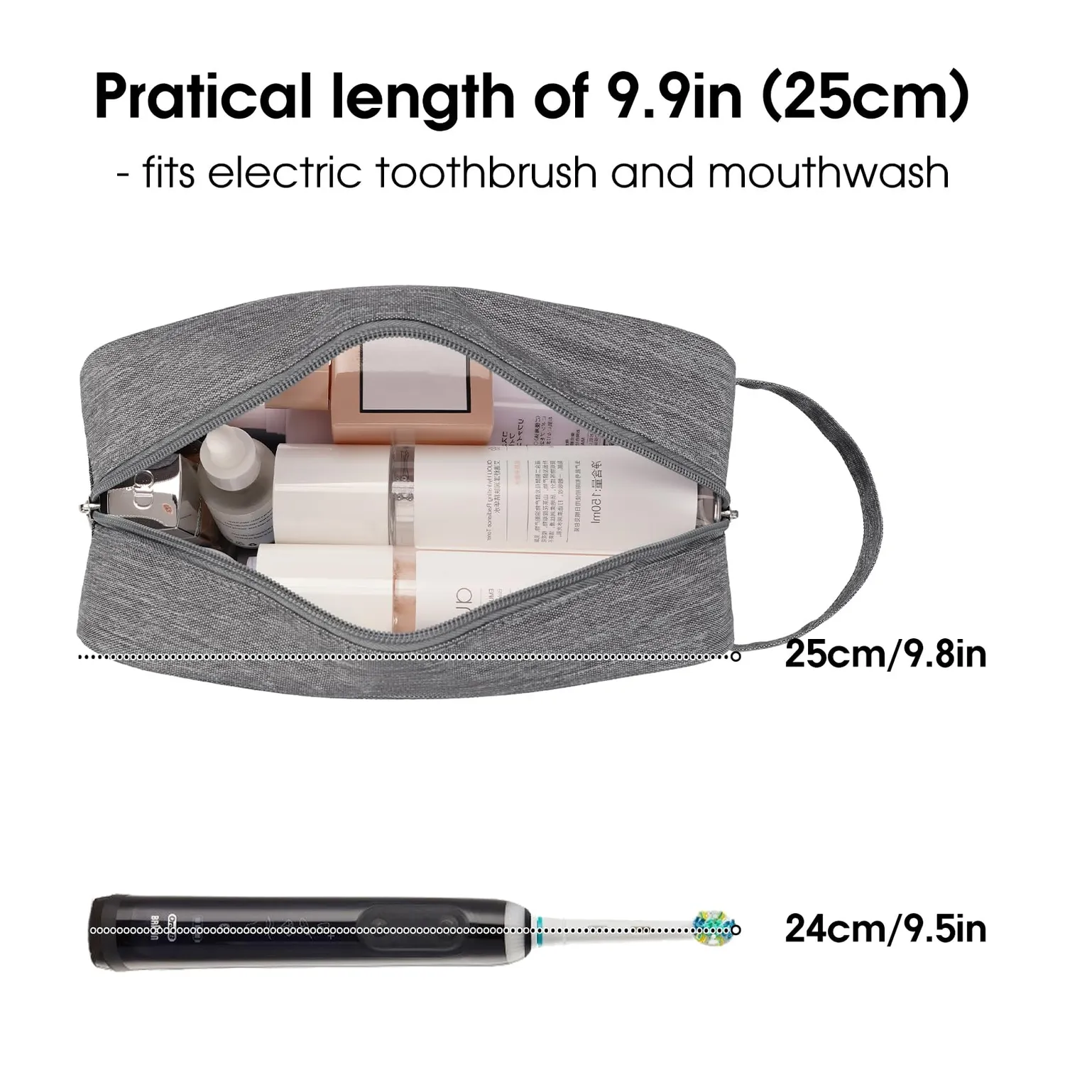 Narwey pochette trasparente PVC viaggio 25x15 cm