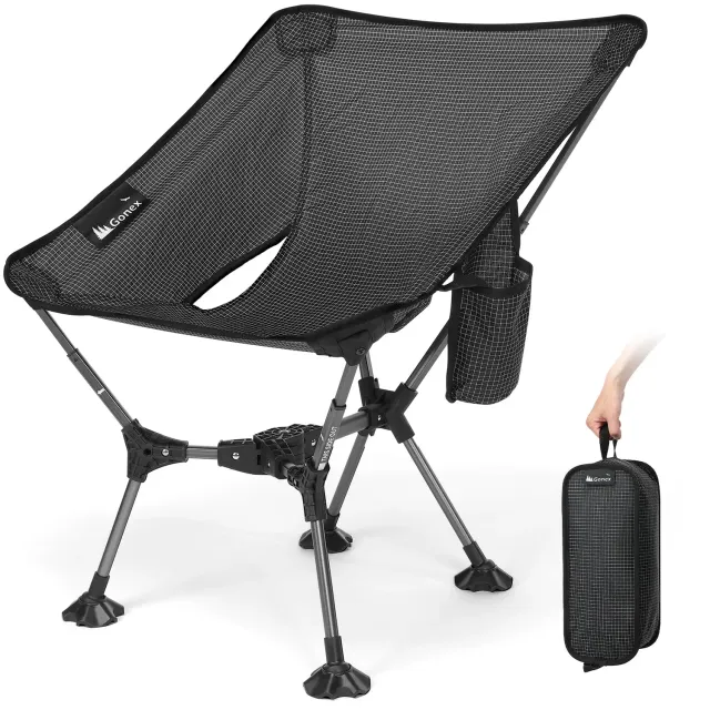 Gonex Sedia Campeggio Schienale Alto 330 lb