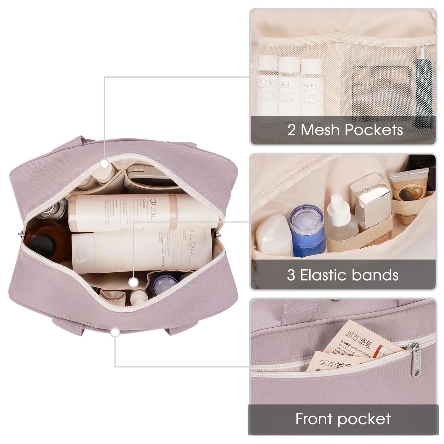 Narwey beauty case da viaggio grande impermeabile