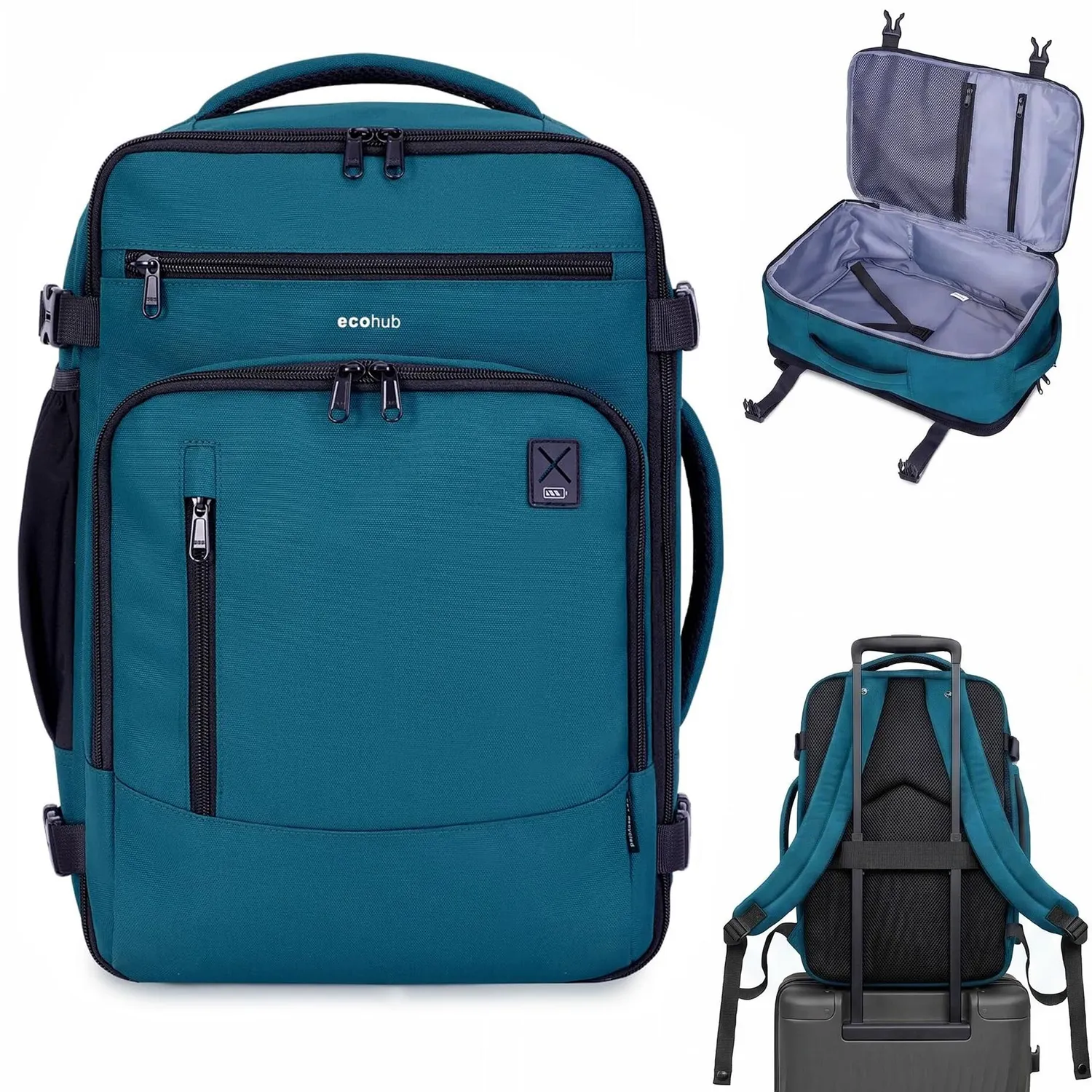 Narwey Zaino Cabina Laptop 15,6 Pollici 25L 16 Tasche