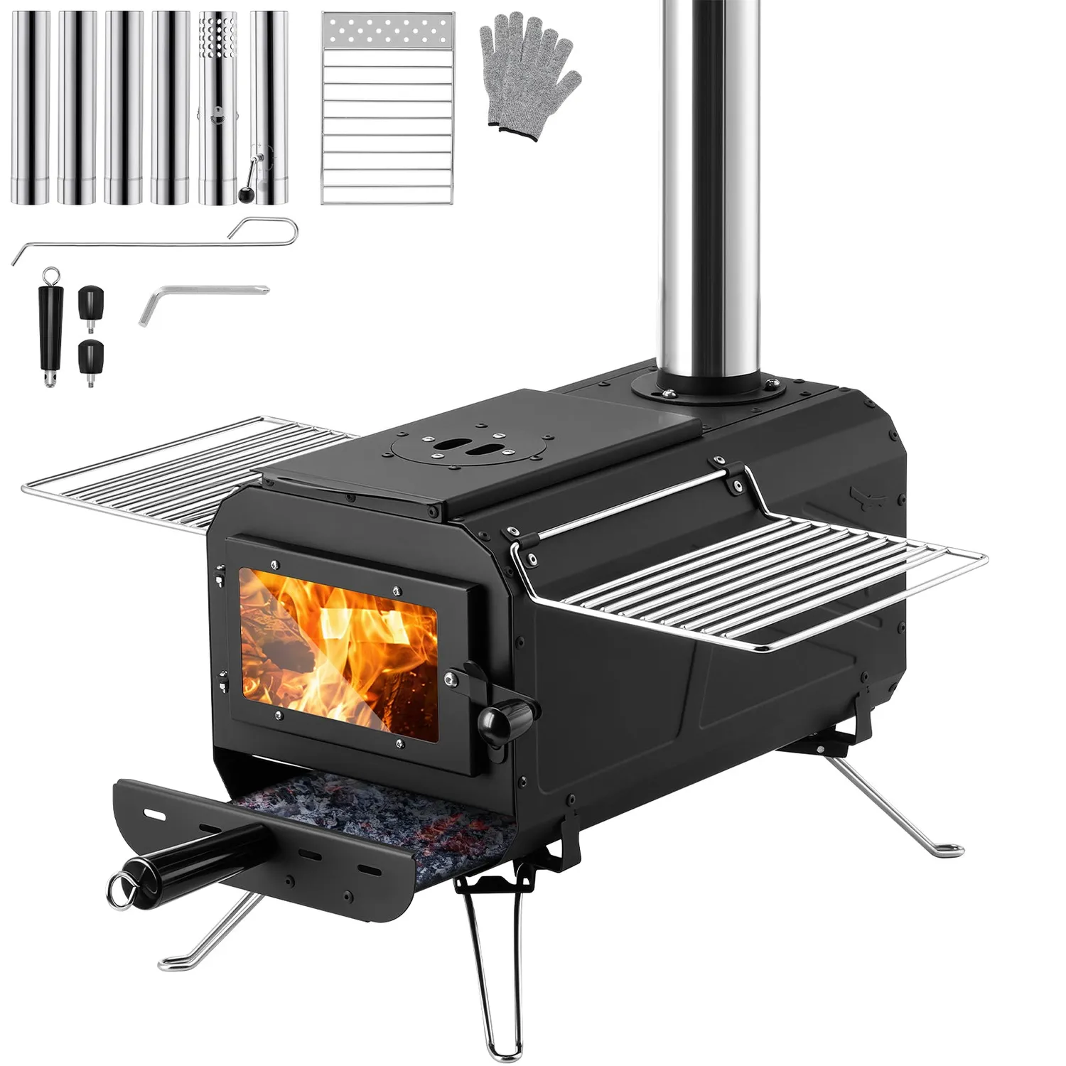 Gonex Portable Wood Burning Hot Tent Stove stufa campeggio portatile