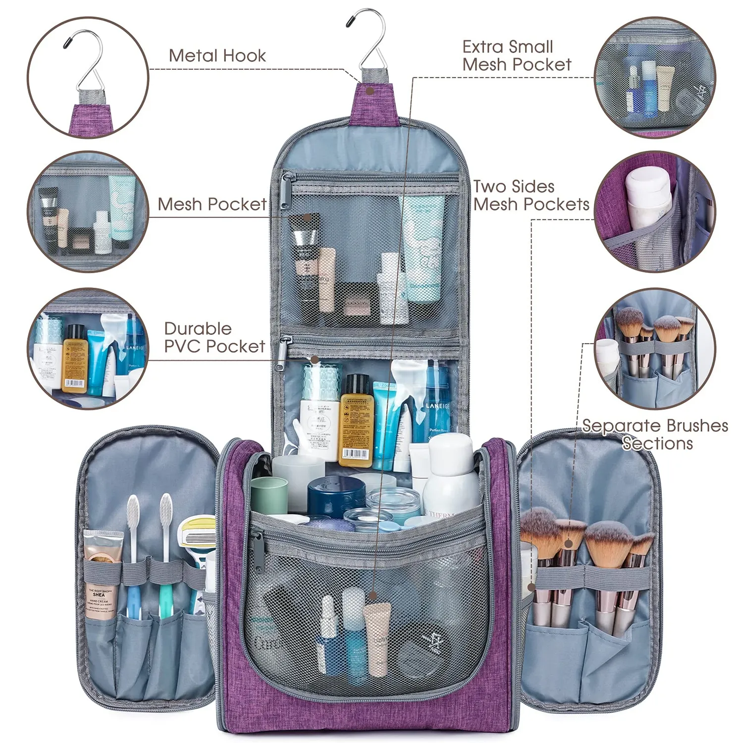 Narwey NW5126 beauty case da viaggio appeso