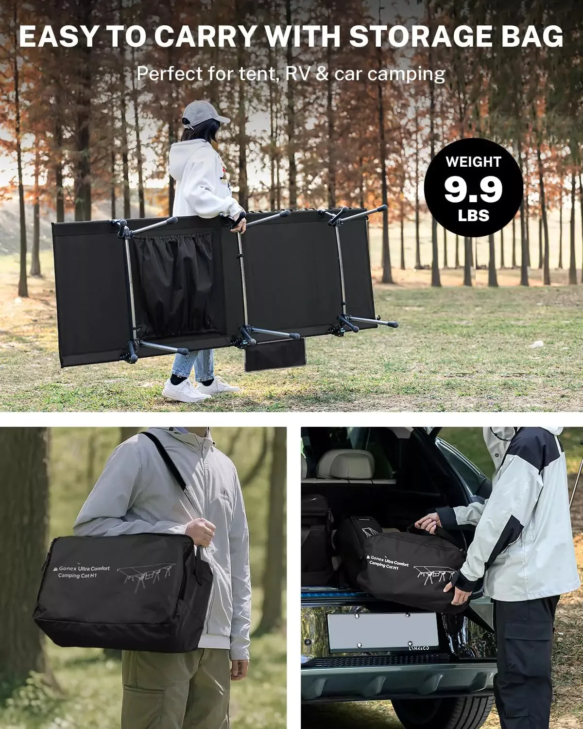 Gonex Brandina Campeggio Extra Larga Pieghevole