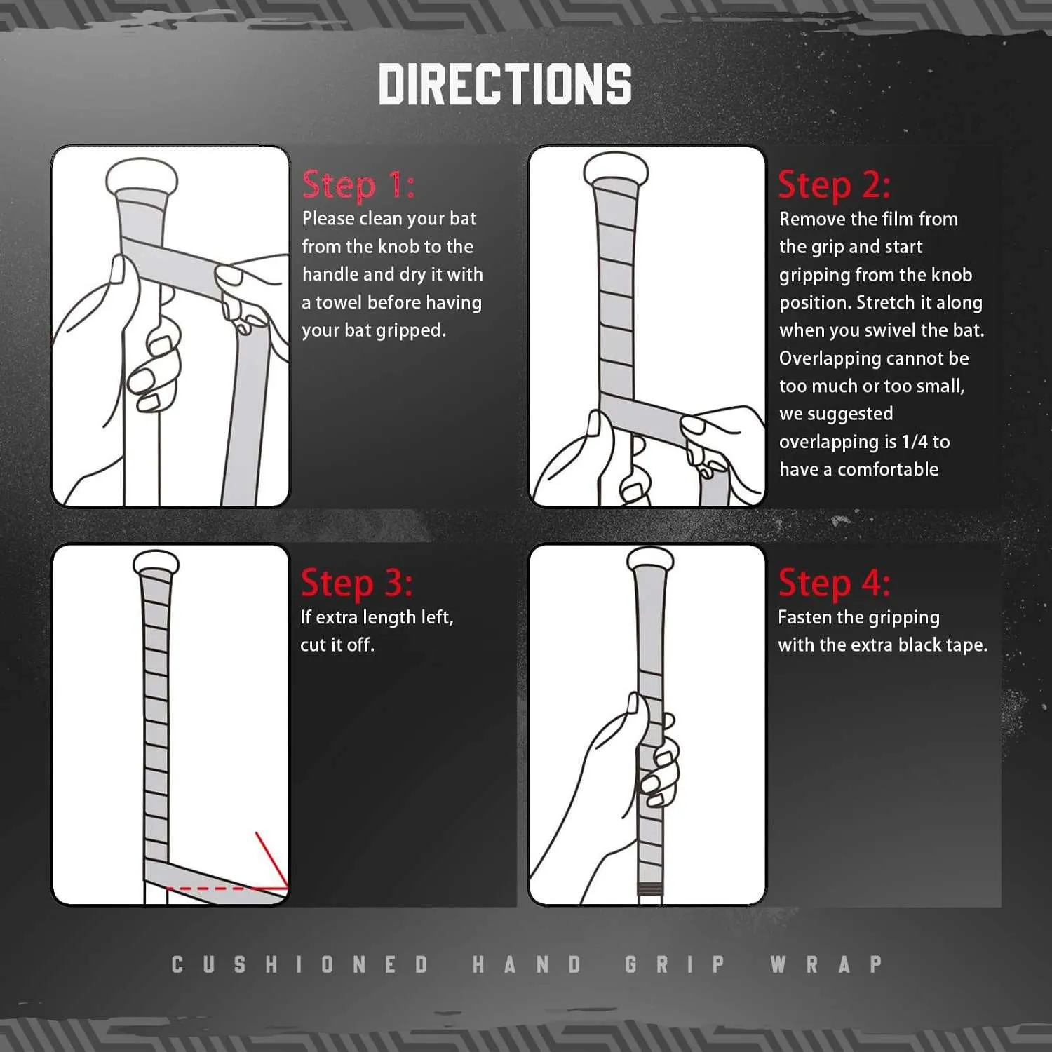 Gonex Nastro Grip Mazza Baseball Antiscivolo