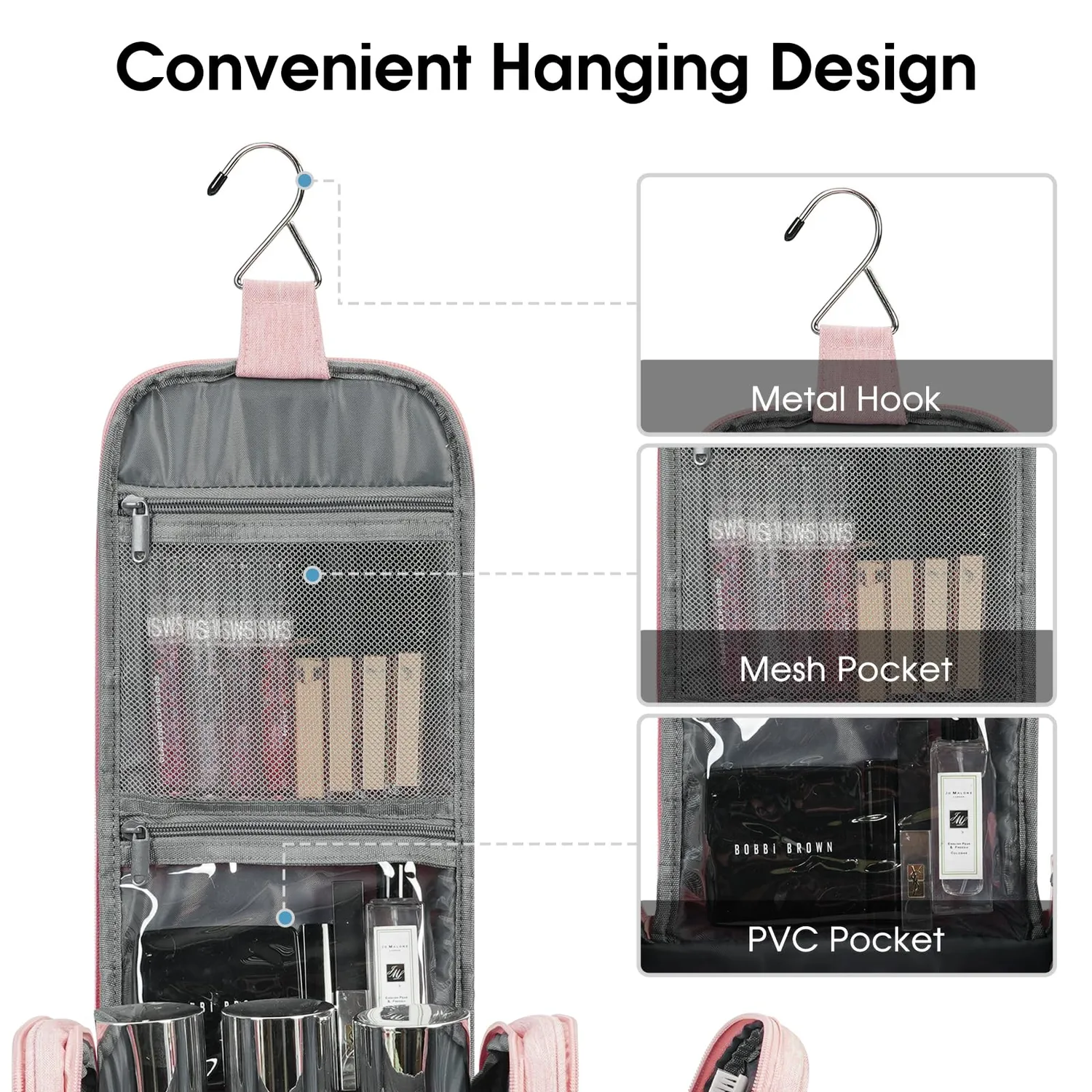 Narwey NW5204 beauty case sospeso da viaggio