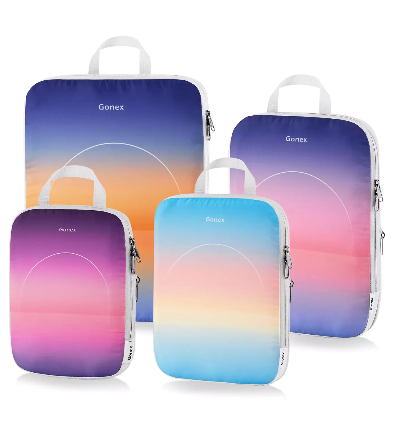 Gonex packing cubes compressione salvaspazio