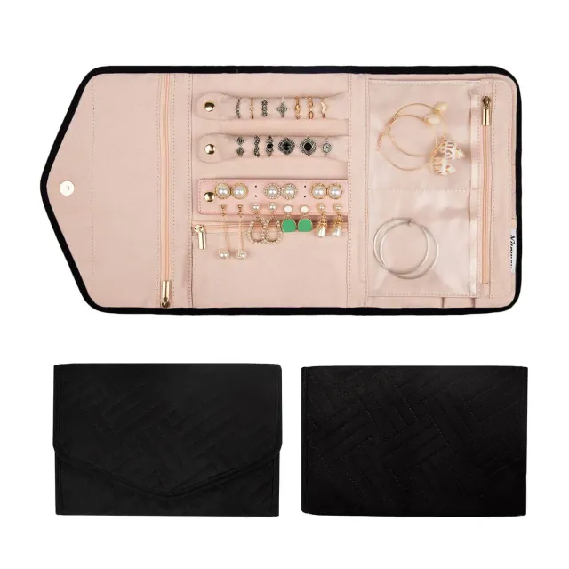 Narwey 5029 organizer gioielli arrotolabile cotone