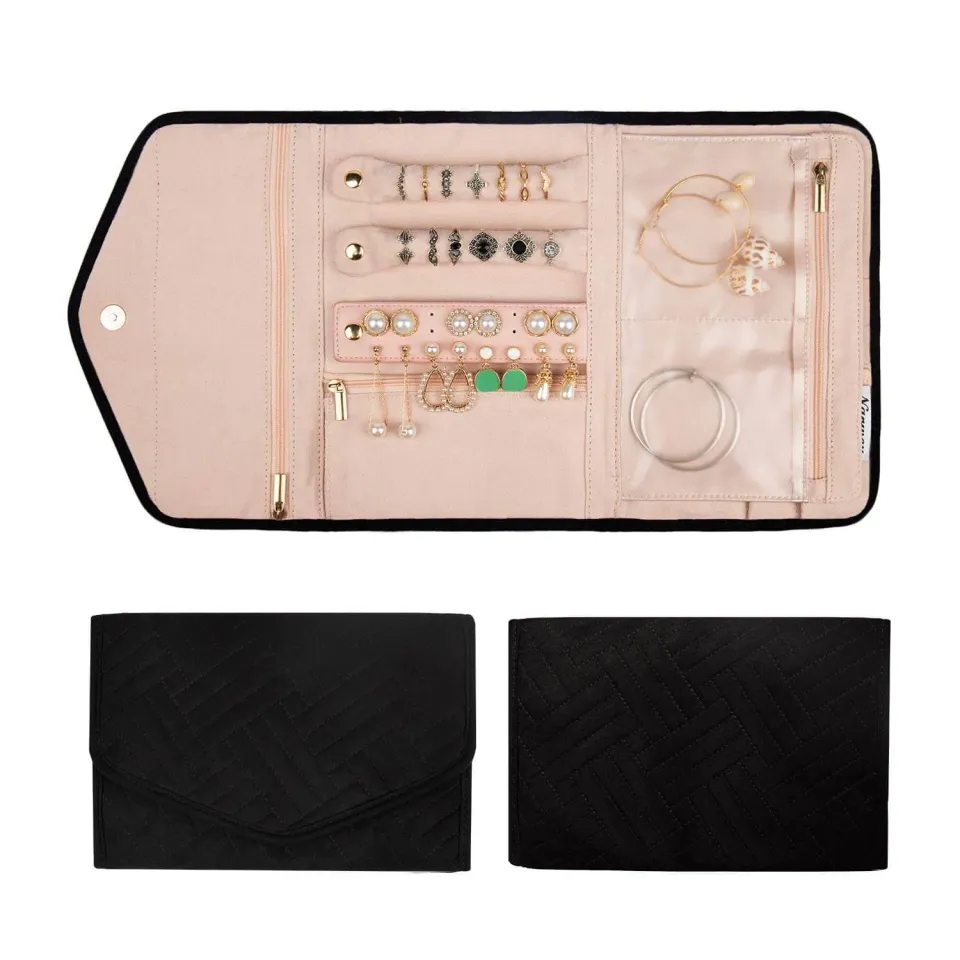 Narwey 5029 organizer gioielli arrotolabile cotone