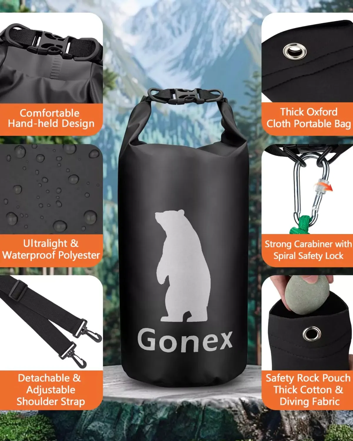 Gonex Bear Proof Bag Kit sacca orso 10L impermeabile