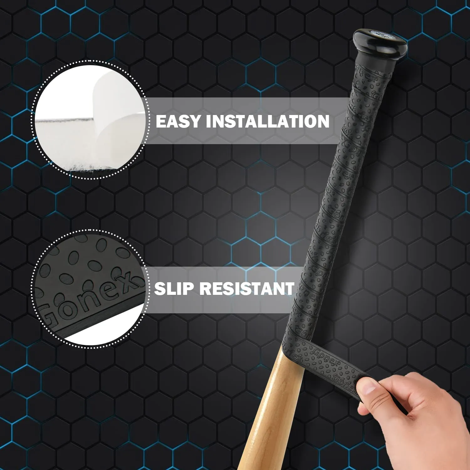 Gonex Bat Grip Tape nastro grip per mazza da baseball