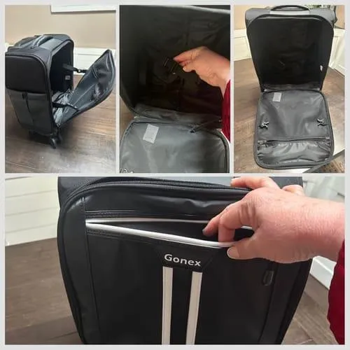 Gonex Trolley Cabina 16 Pollici 4 Ruote Sotto il Sedile