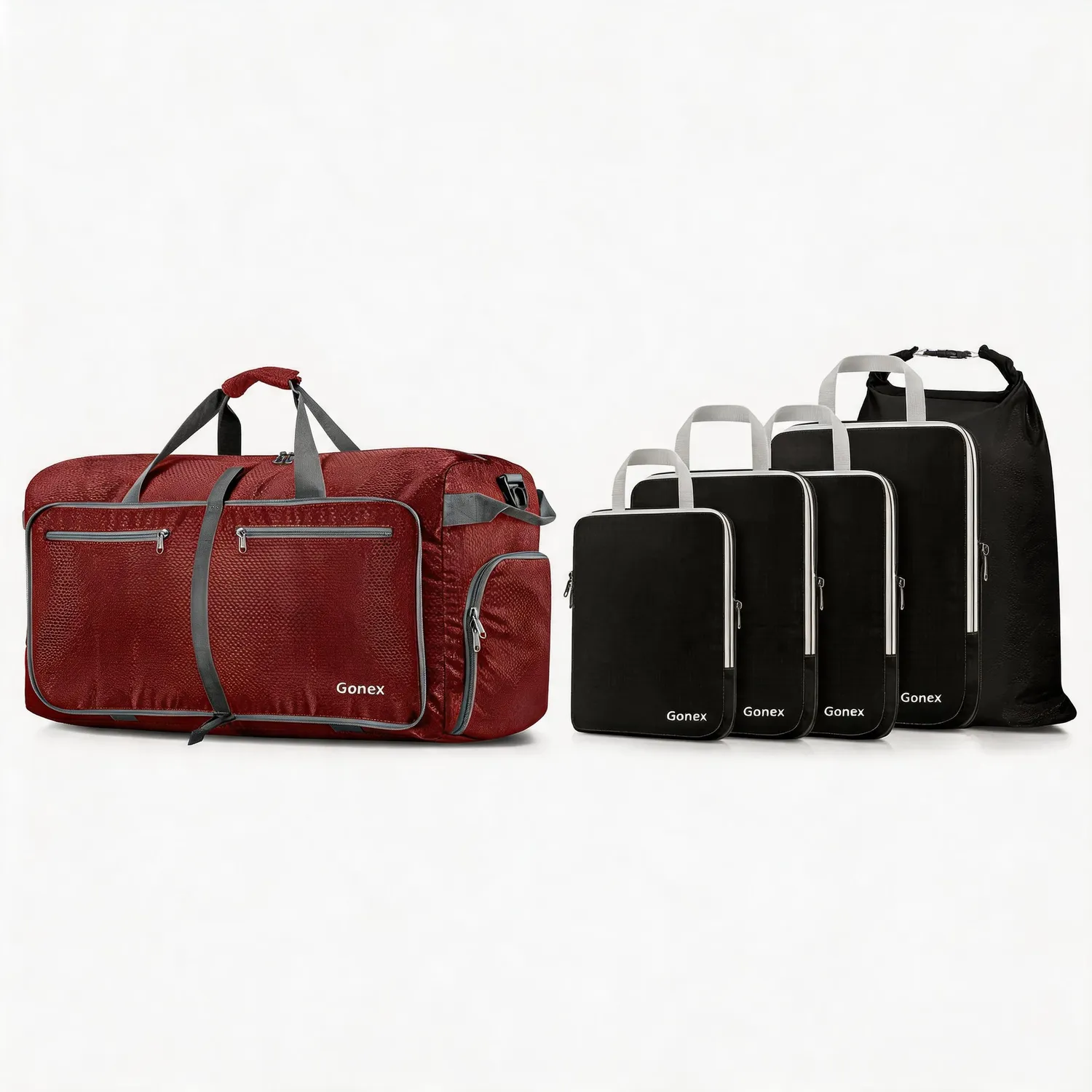 Gonex Weekend Getaway Set Borsone 100L + 5 Cubi