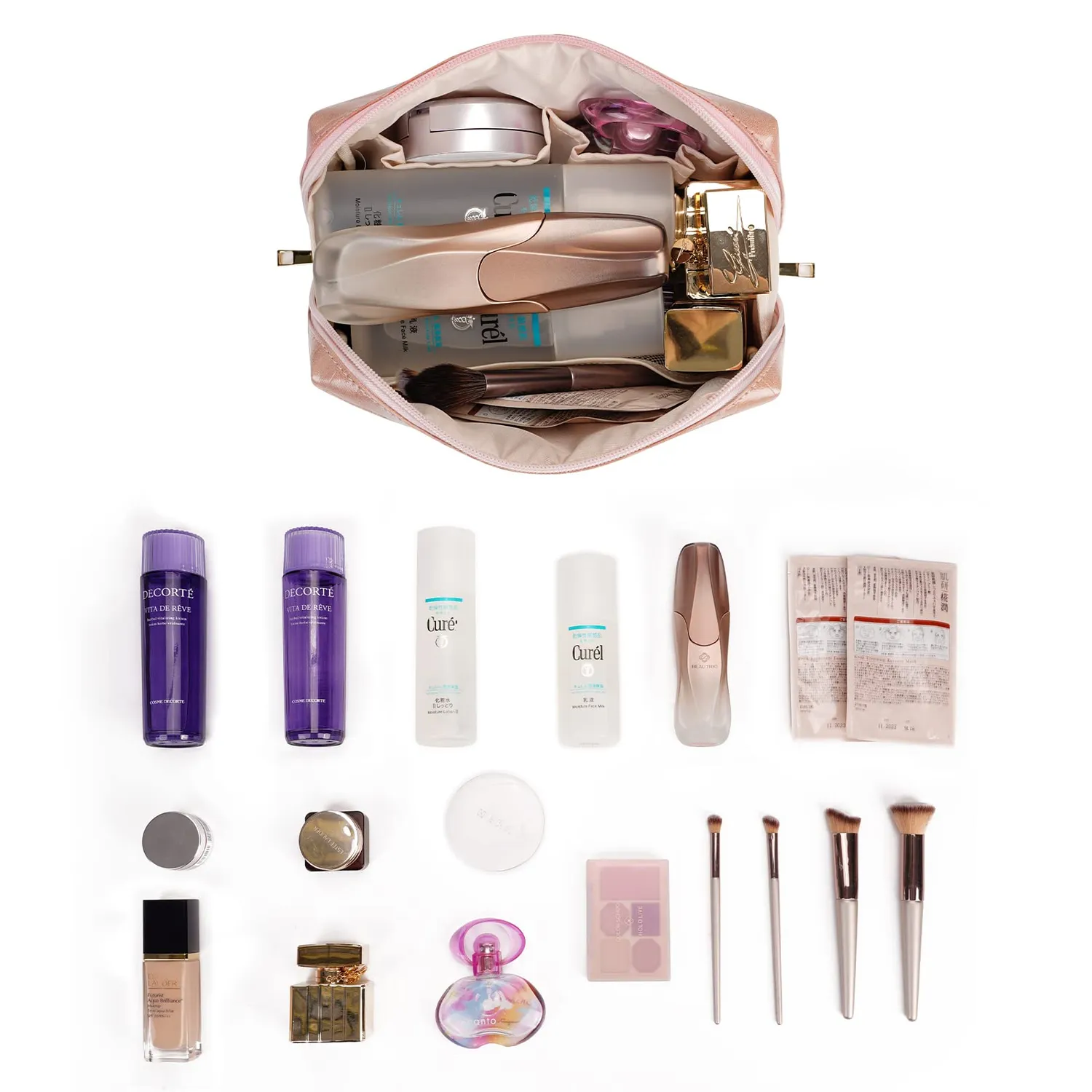 Narwey 5248 beauty case cosmetici in pelle vegana