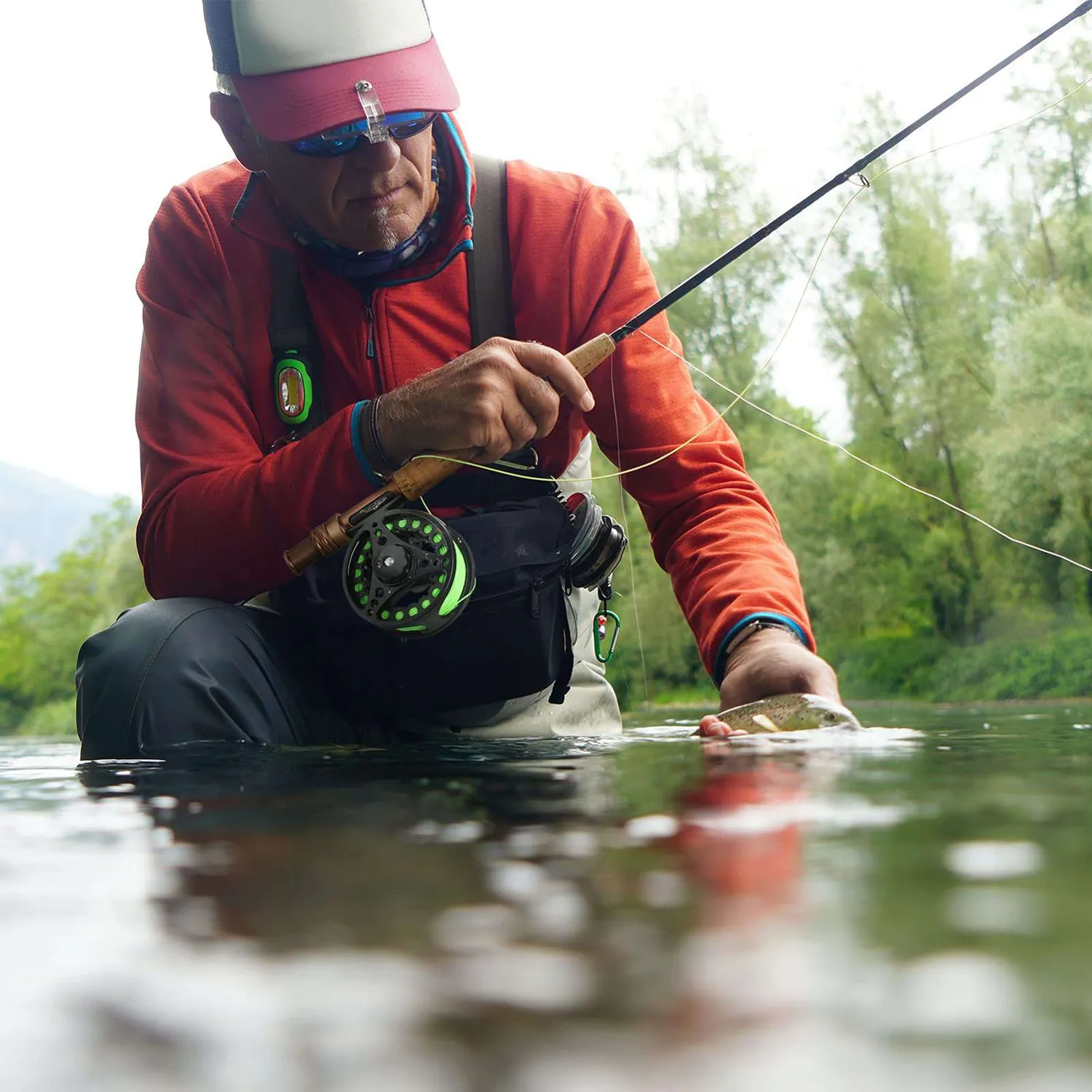 Gonex canna da pesca a mosca con mulinello e custodia