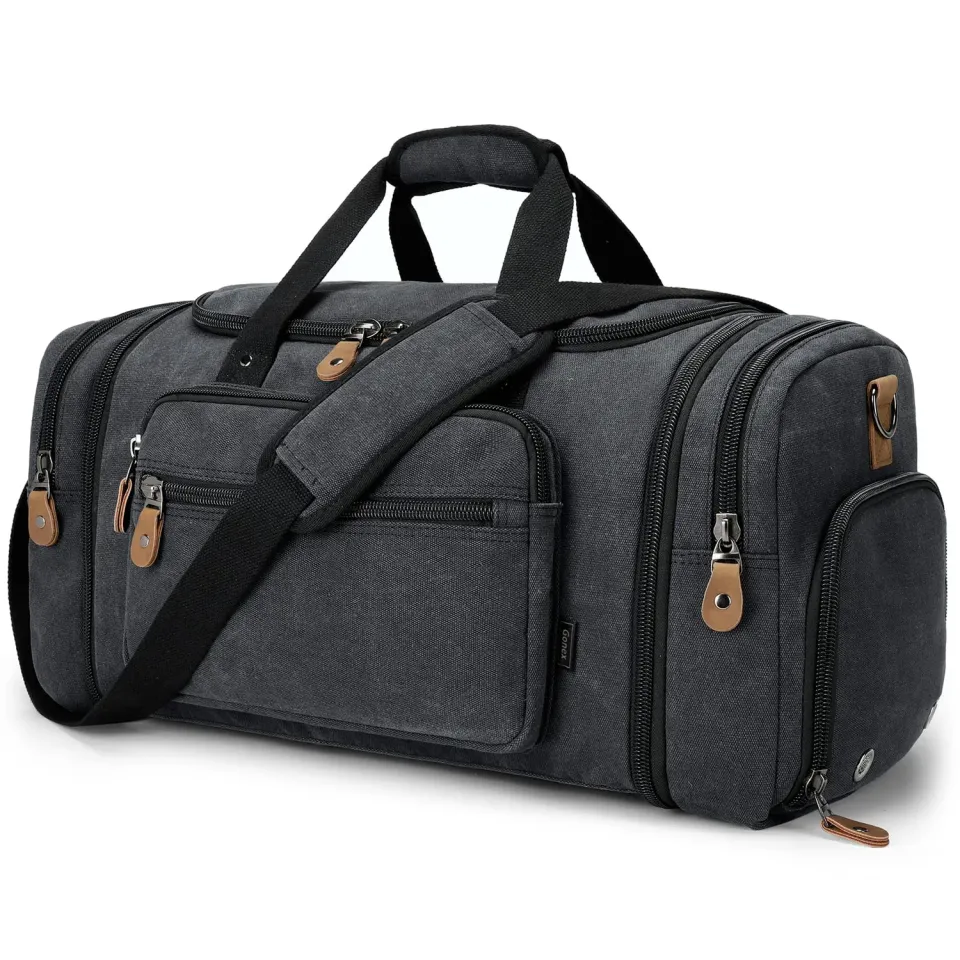 Gonex borsone tela 60L con vano scarpe