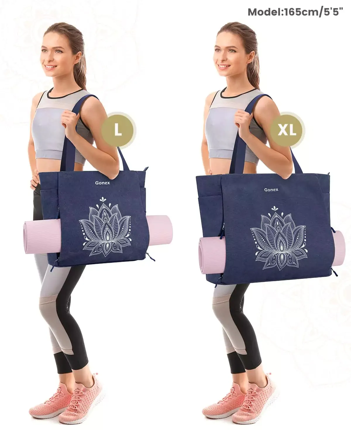 Gonex XL borsa porta tappetino yoga in tela