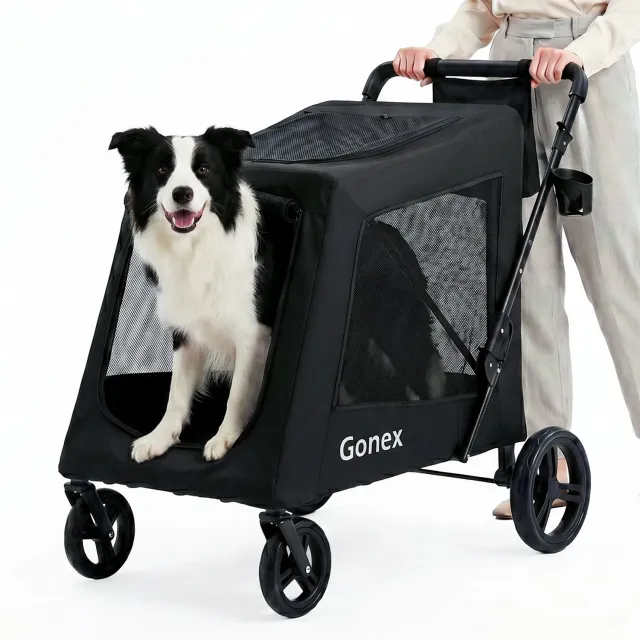 Gonex passeggino cani grandi telaio acciaio