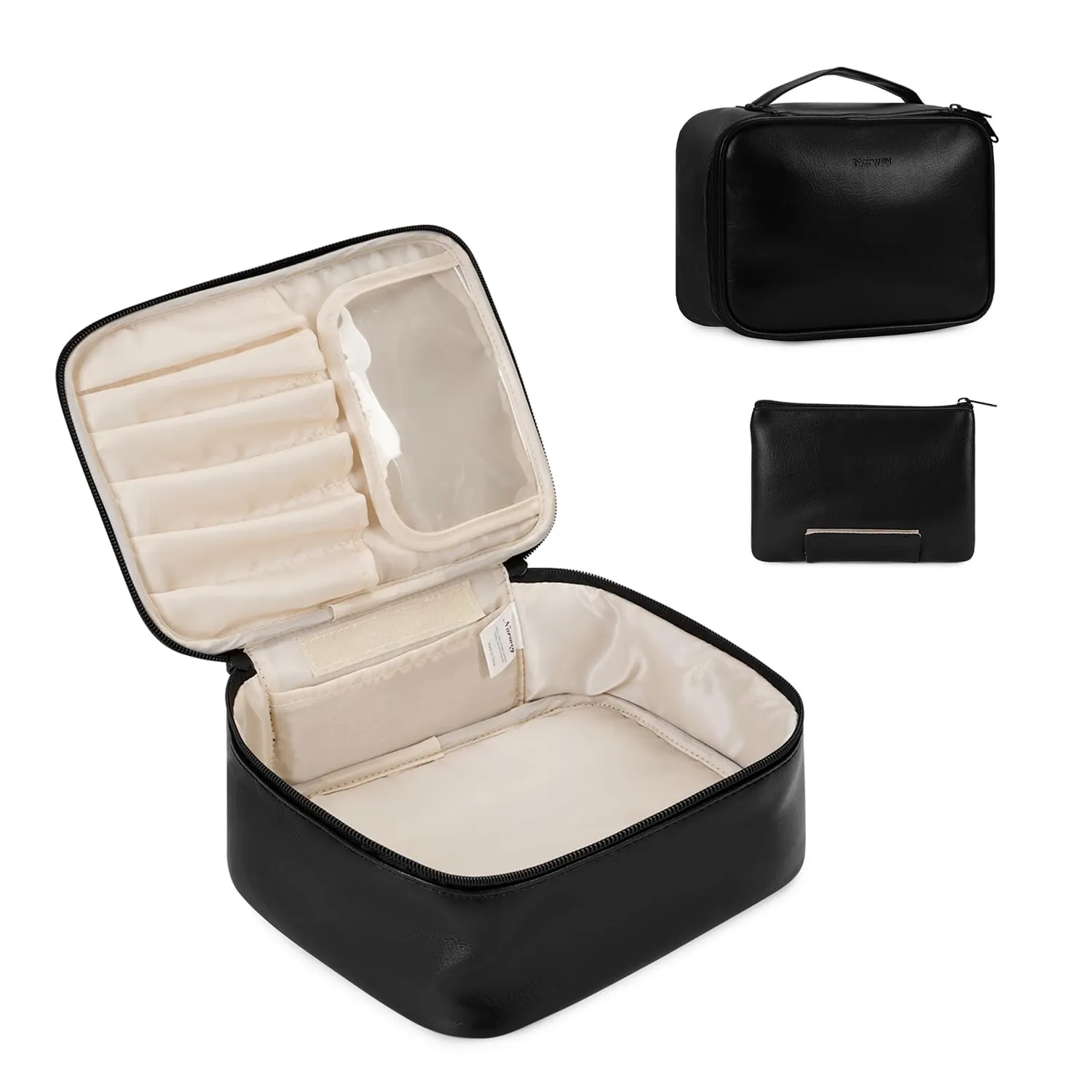 Narwey Vegan Leather set beauty case 2 pezzi ecopelle