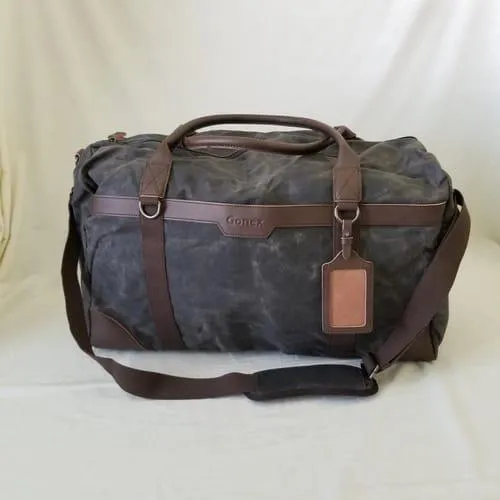 Gonex Waxed Canvas 55L borsone tasca scarpe