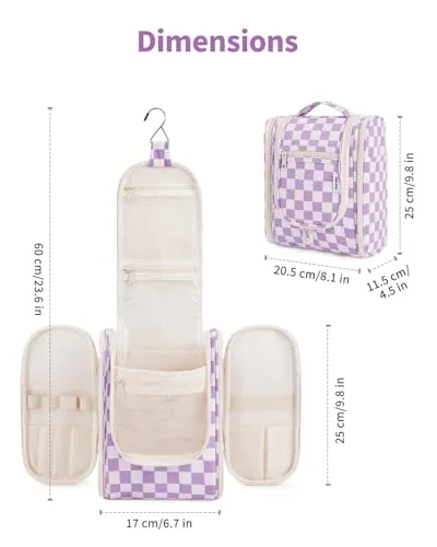 Narwey Trousse Appesa da Viaggio con Gancio 25 cm