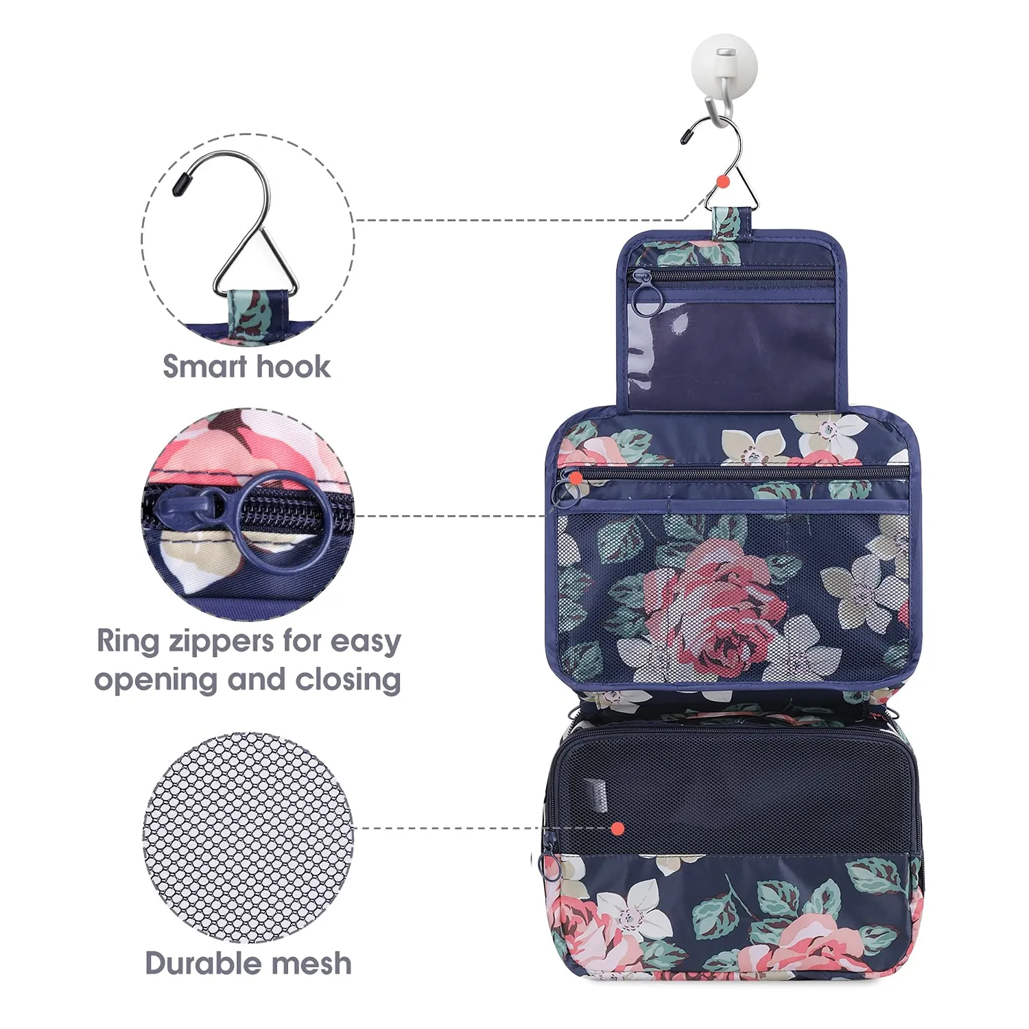 Narwey NW18011114 Trousse Trucco da Viaggio Appendibile