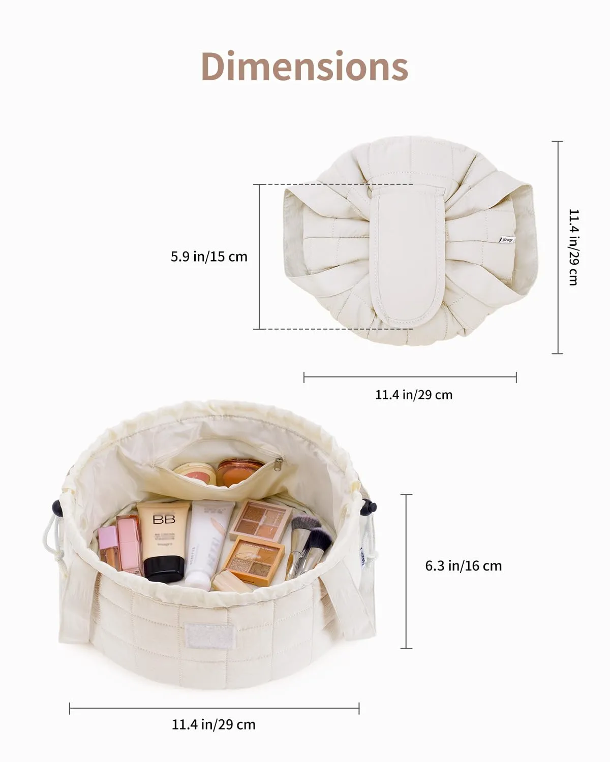 Narwey Lay Flat trousse cosmetici grande