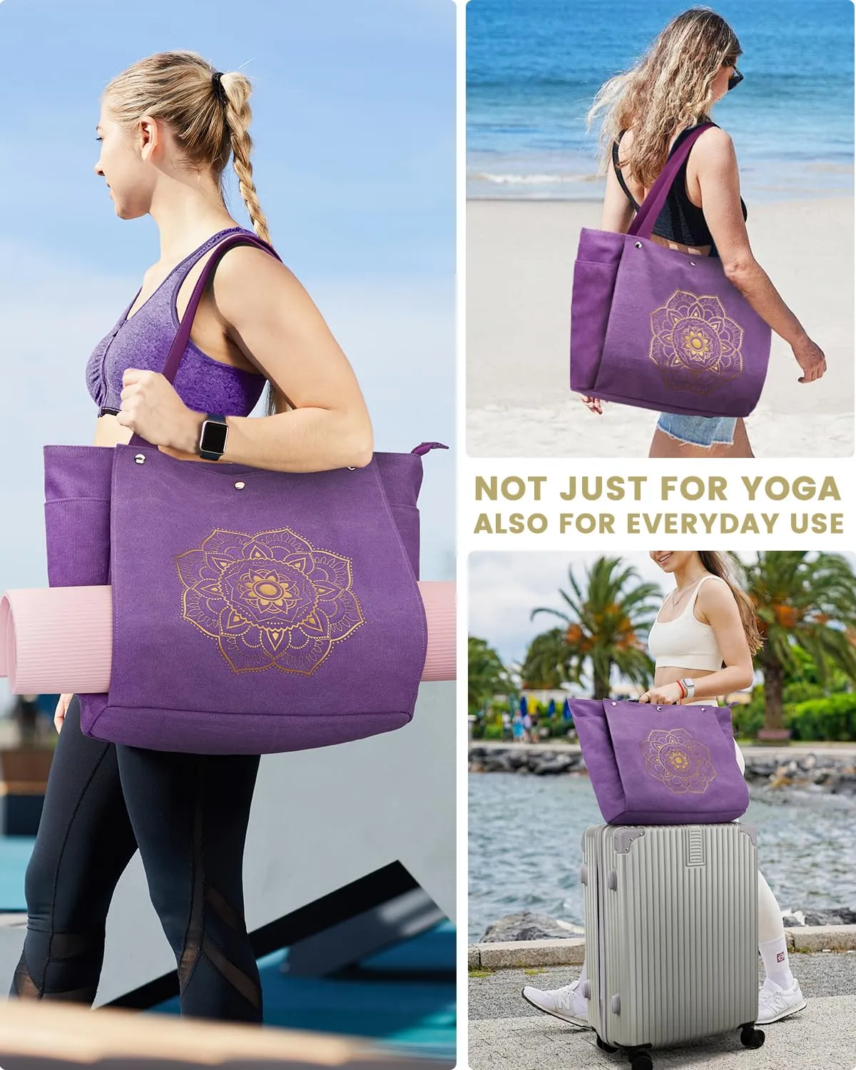 Gonex Borsa Tappetino Yoga Tela