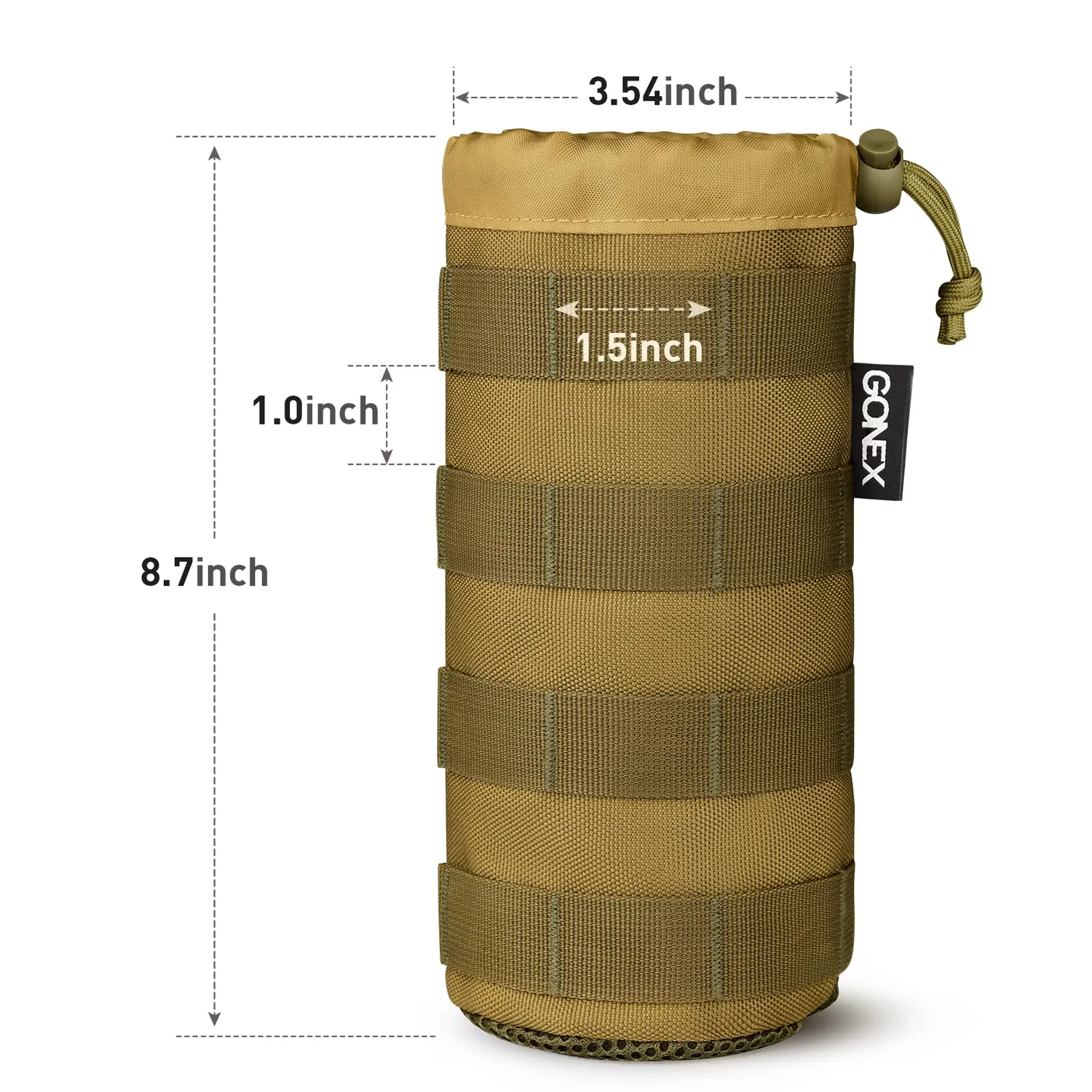 Gonex Drawstring Military MOLLE porta borraccia
