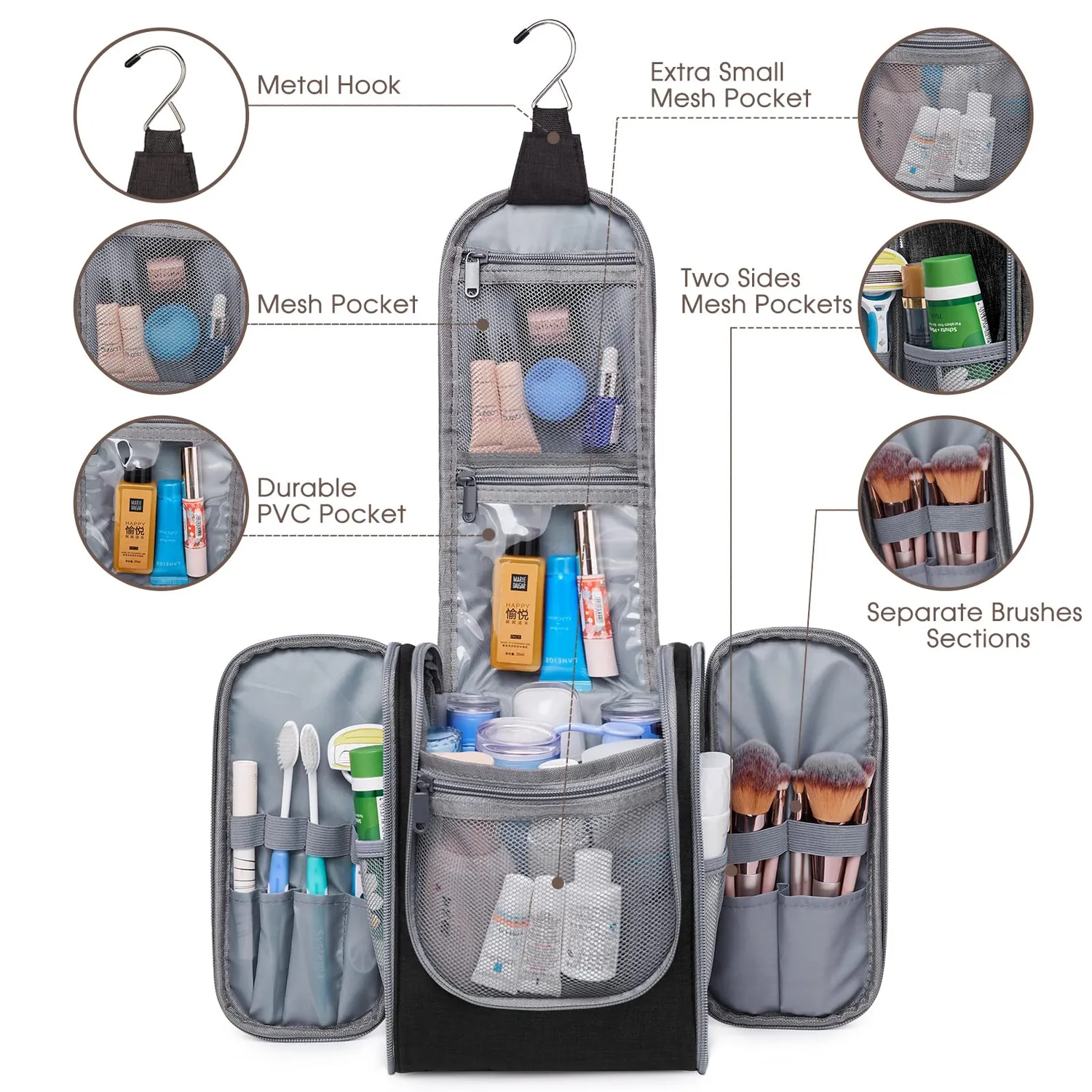 Narwey NW5026 Necessaire Appesa 19x25x11,5 cm impermeabile